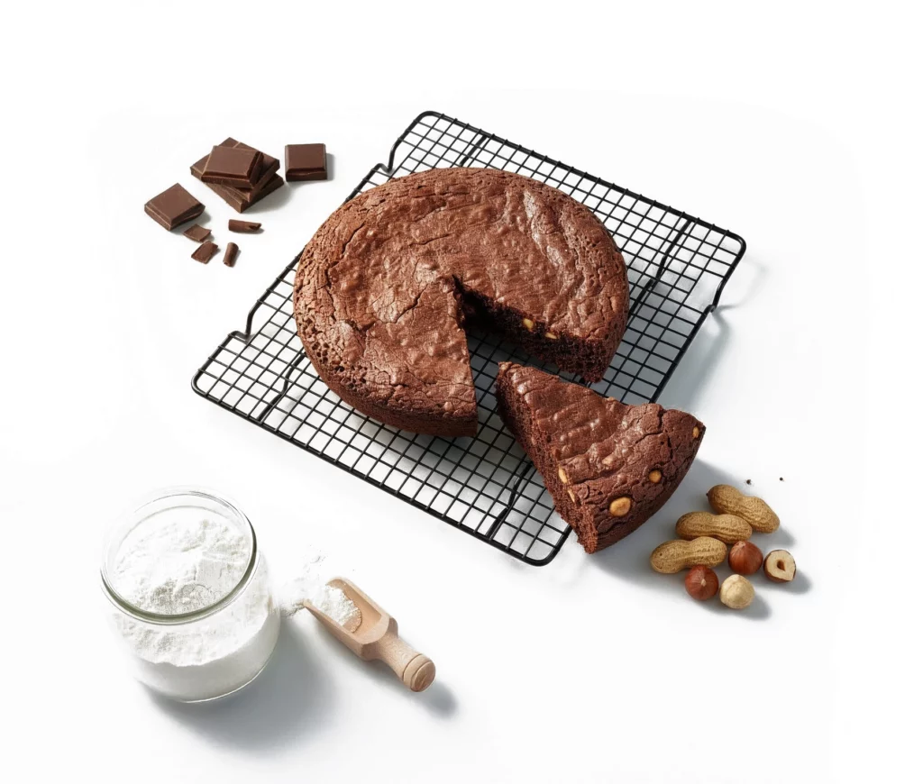Brownie choco cacahuètes