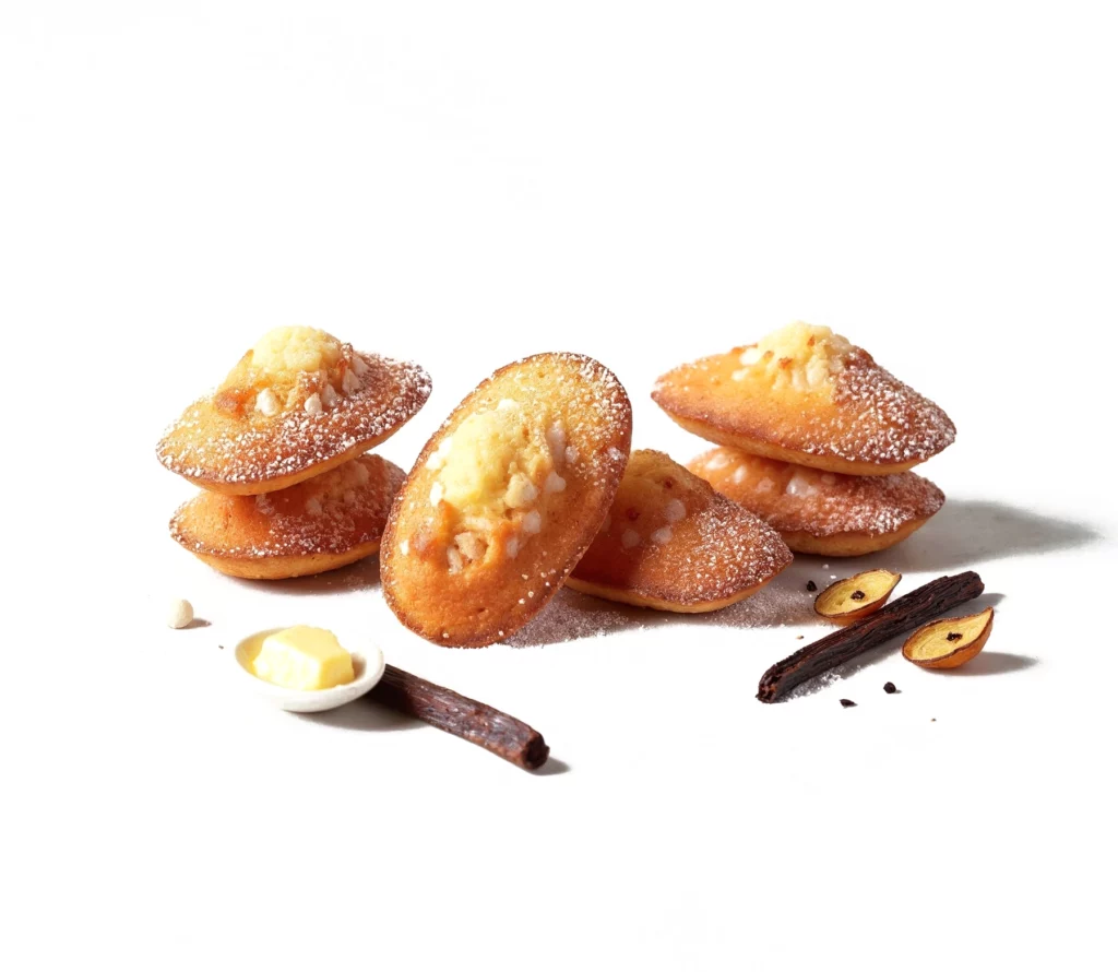 Madeleines vanille perles de sucre